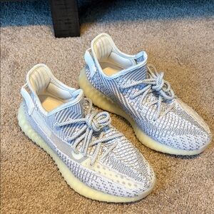 Adidas Yeezy White and Gray Sneakers